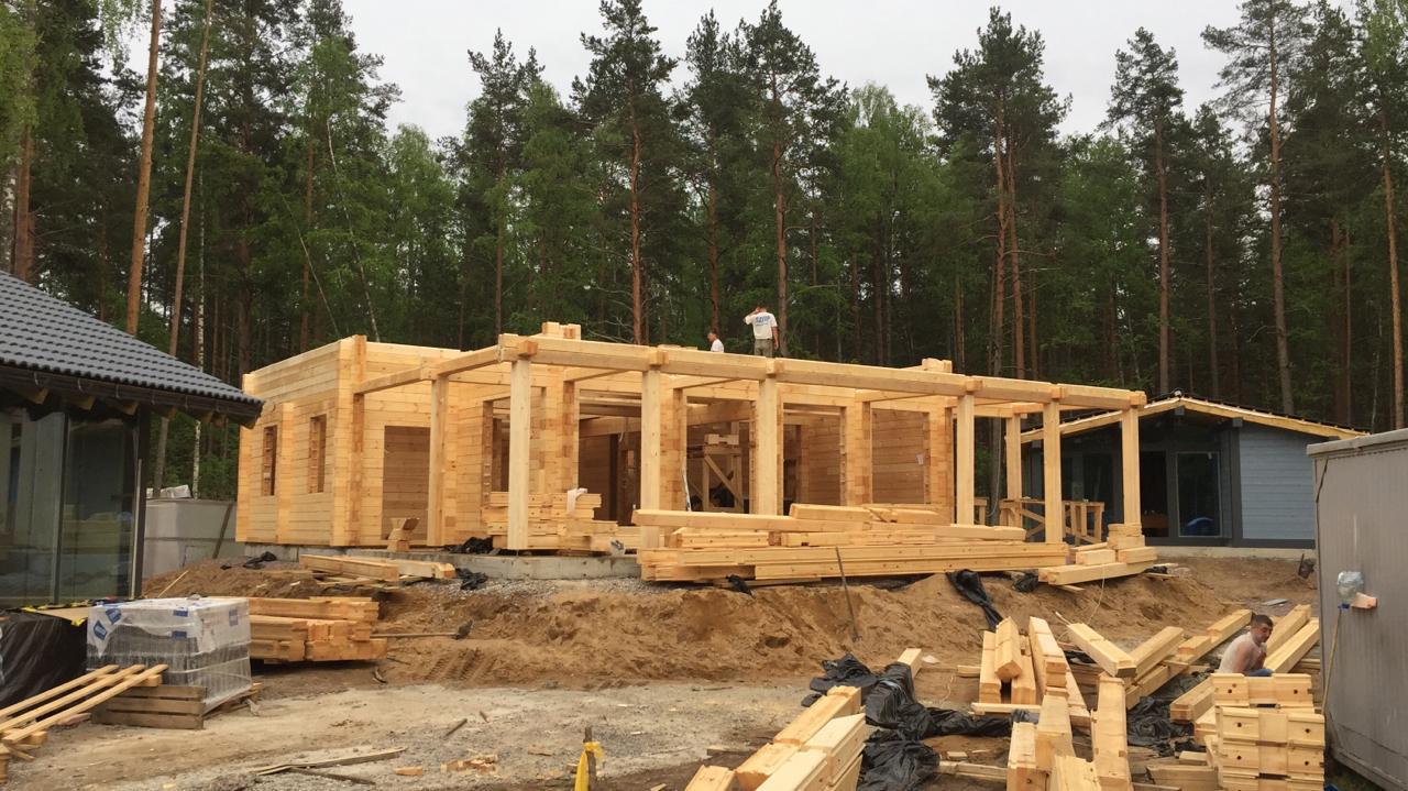  - Строительство дома из клеёного бруса в КП «Финский Бриз»